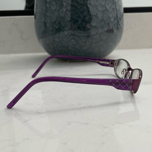 Alfred Sung Plum Prescription Eyeglass Frames - Picture 7 of 15